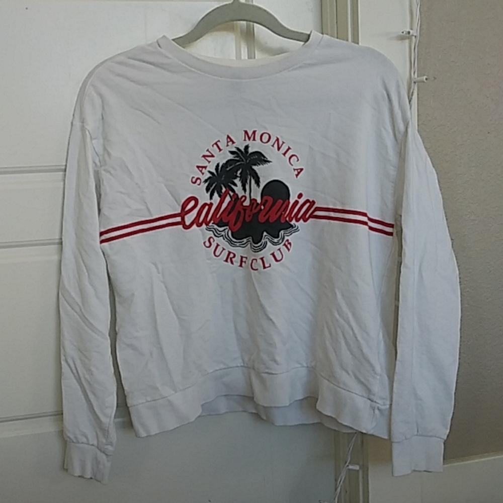 Santa Monica white long sleeve top